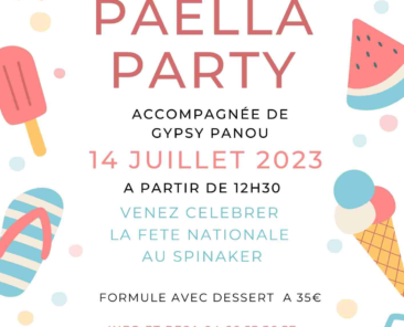 Paella Party le 14 juillet au Spinaker